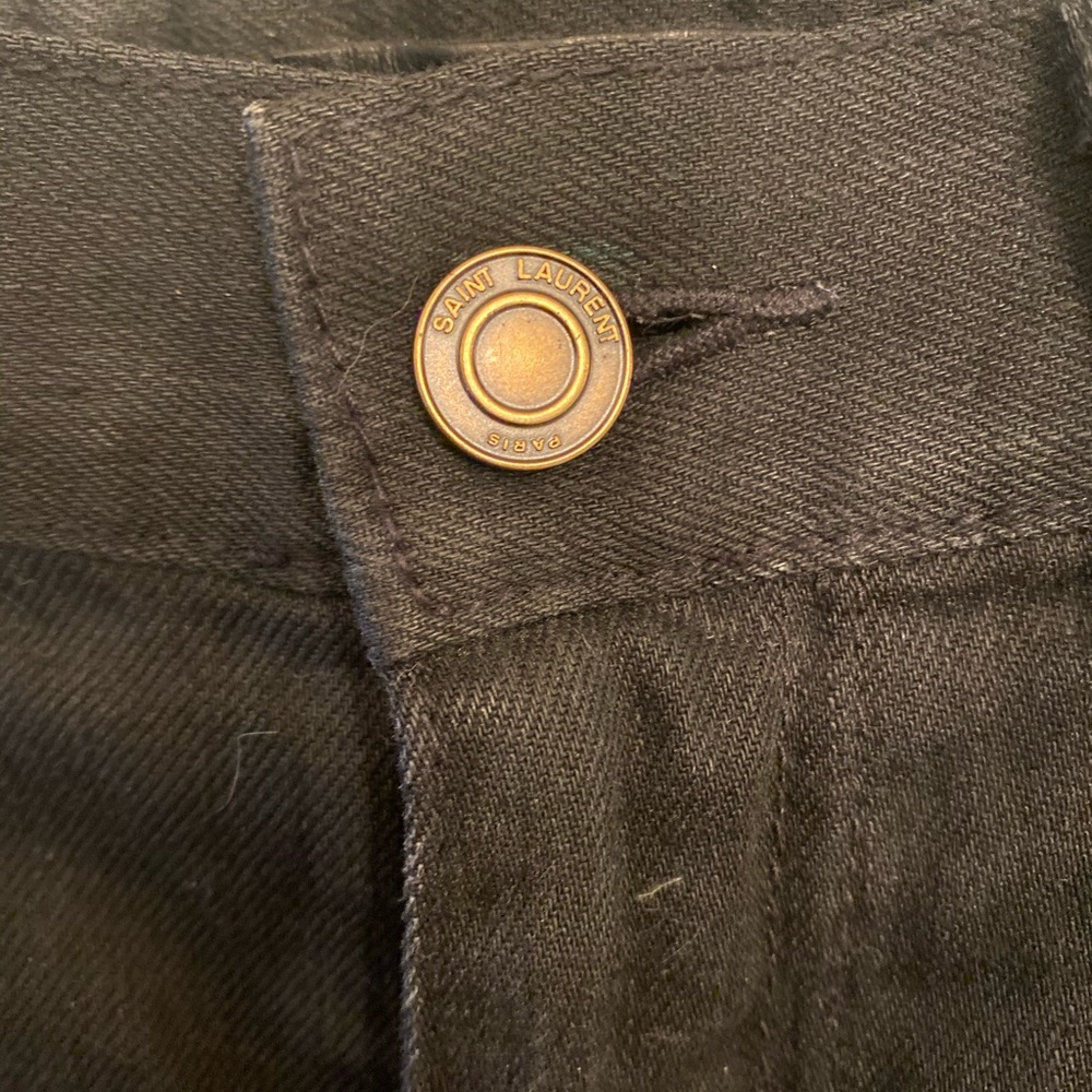 SOLD Saint Laurent Distressed Denim - Picture 7 of 8